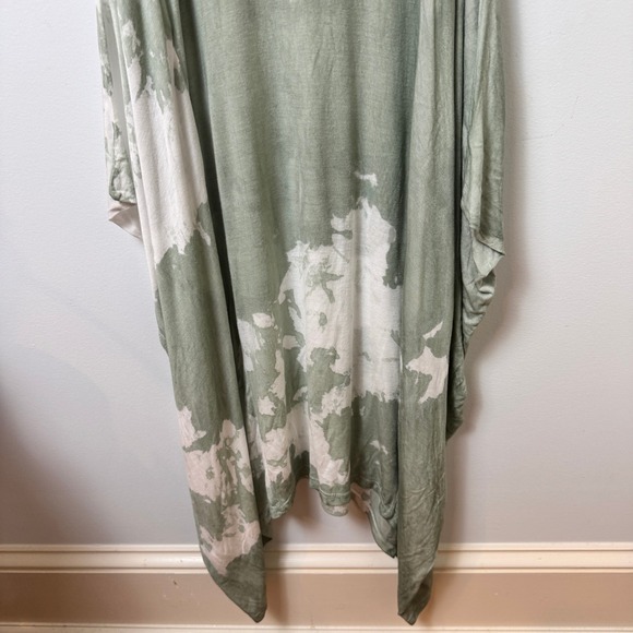 TieDye Handkerchief Hem Maxi Dress Asymmetric Cotton Boho Lagenlook Italy Resort - Picture 3 of 13